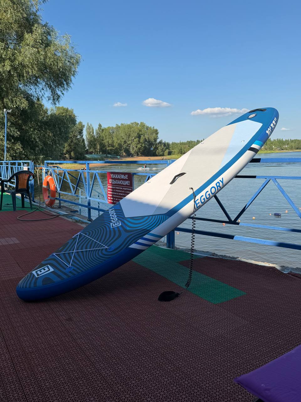 SUP-борд на водохранилище